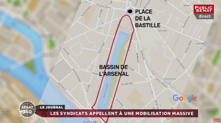 Sénat 360 : La manifestation finalement autorisée / V. Bolloré auditionné au Sénat / Pas d'accord sur le financement du RSA (22/06/2016)