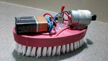 How to make a Giant BristleBot using cloth washing brush