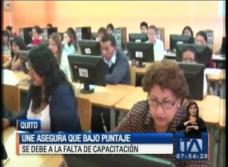 Download Video: UNE asegura que bajo puntaje en evaluaciones se debe a la falta de capacitación