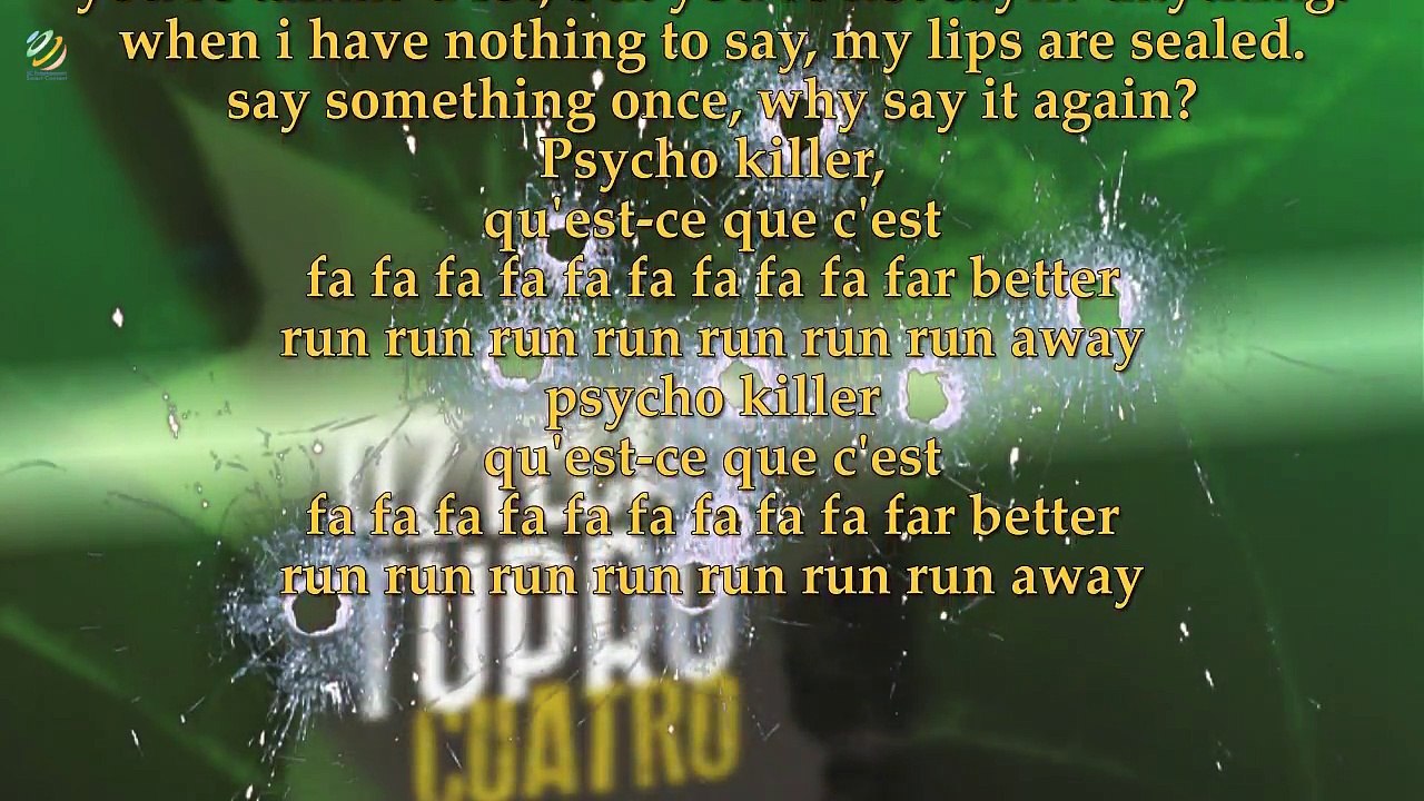Psycho Killer (videolyric) [HQ]