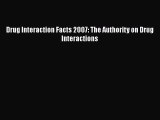 Download Book Drug Interaction Facts 2007: The Authority on Drug Interactions PDF Free