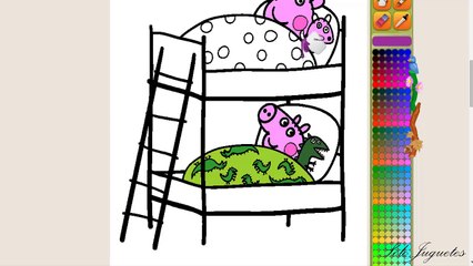 Peppa Pig - Colorear a Peppa Pig Y su Hermano Juego de pintar ᴴᴰ ❤️