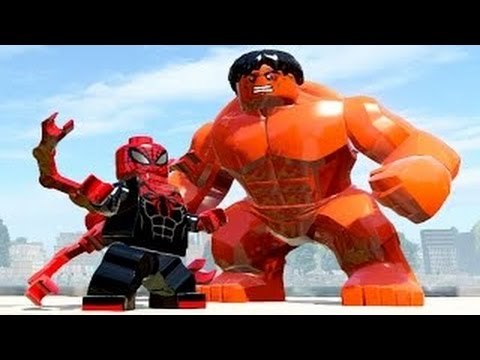 Оранжевый Халк против Человека Паука. Лего Марвел. Супергерои