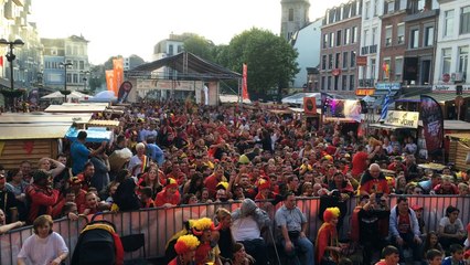 Verviers : un tifo record au village de l'Euro