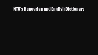 Read Book NTC's Hungarian and English Dictionary ebook textbooks