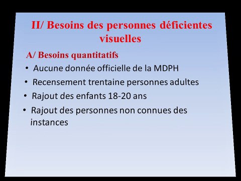 création d'un centre pour les déficients visuels sur le Roannais