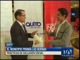 Municipio de Quito premia prácticas de inclusión social