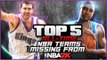 NBA 2K16 Top 5 Historic Teams Missing - Teams That Should be Added in NBA 2K17