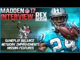 Madden 17 Gameplay Balance, Missing Features & No Lag - Interview with Rex Dickson - E3 2016