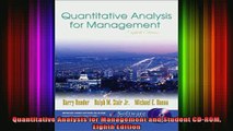 READ FREE FULL EBOOK DOWNLOAD  Quantitative Analysis for Management and Student CDROM Eighth Edition Full EBook