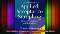 DOWNLOAD FREE Ebooks  The Handbook of Applied Acceptance Sampling Plans Procedures  Principles Full EBook