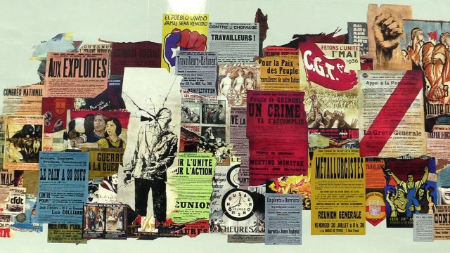 Reconstitution de la fresque d'Ernest Pignon Ernest