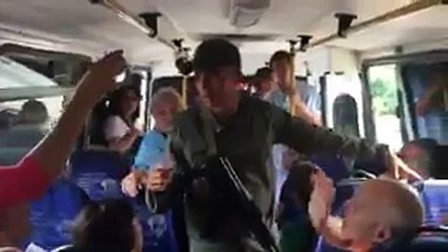 GNB requisó autobús de personas de tercera edad que se trasladaban a validar firmas