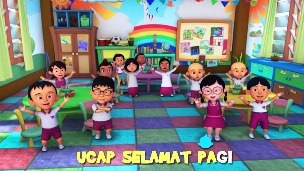 Upin & Ipin - Selamat Pagi [Sing-Along][HD]
