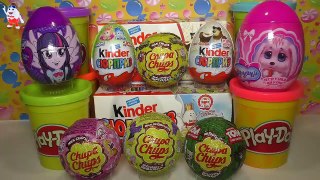 10 Surprise Eggs Toys - Masha and the Bear Peppa Pig My little Pony Winx Club Kinder Surprise Russia