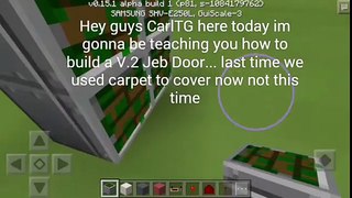 Minecraft PE Redstone Tutorial: How to build a Jeb Door V.2 (No Carpets)