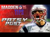Madden 16 Tips: Shotgun Trips TE - Pats Y Post  | Madden 16 Offensive Money Play!