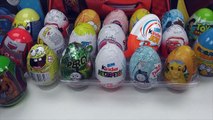 20 Surprise Eggs Zaini Cars 2 Kinder Surprise Spongebob Kinder Joy