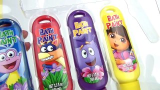 Learn Colors with Dora the Explorer Bath Paint Mickey Minnie Bath Bomb, Peppa Pig bath bom