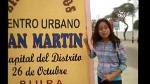 Pistas y veredas en mal estado, en el distrito 26 de Octubre.