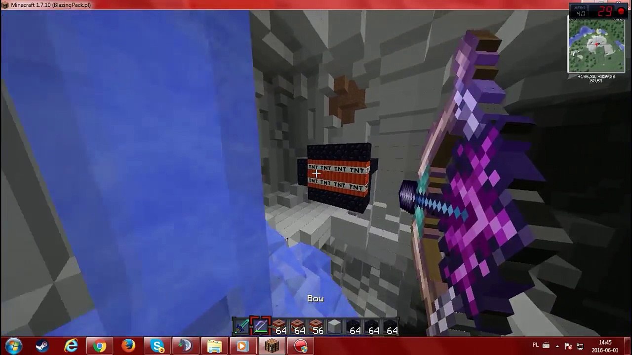 Minecraft 1.7.10 Najprostsza wyrzutnia do robienia ,,Metra'' [720p]