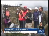 Suspendida alerta amarilla para volcán Cotopaxi