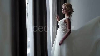 Beautiful Bride Posing In Her Wedding Dress - Stock Footage | VideoHive 15524638