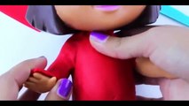 Peppa Pig Play Doh Stop Motion Dora, Monkey with Surprise Eggs Peppa Pig Superhero Toys 215