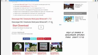 Como descargarel mod mo creatures Para Minecraft 1.7.10