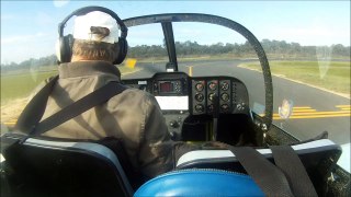 Ted Takes Off in the Texan Club 24 - 7285, YBUN runway 25.