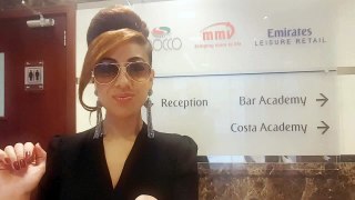 Travel - Sarah Ioane Had To Film Before Attending The Emirates F/Class Wine Tasting Event