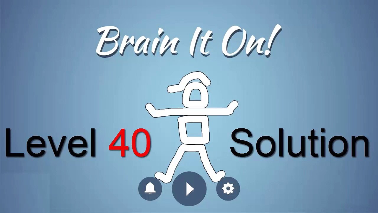 Brain It On Level 40 Solution - Place the ball...