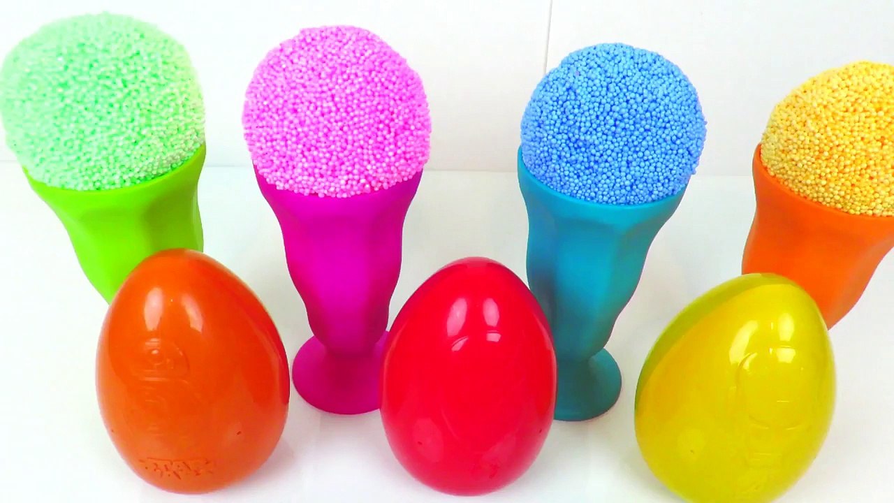 M&M's Gumballs Slime Play Foam Ice Cream Cone Toy Surprises Shopkins Peppa Pig Learn Colors for Kids