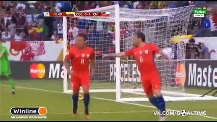 Colombia vs Chile 0-2 Gol de Fuenzalida Copa America 2016 Centenario
