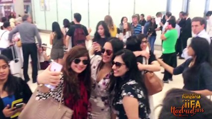 IIFA 2016 Hungama: Shahid | Sonakshi | Athiya Spotted At Madrid Airport