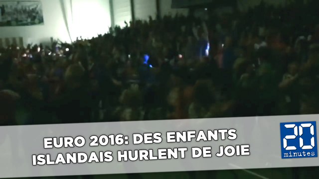 Euro 2016: Des enfants islandais hurlent de joie après le but vainqueur