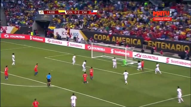 Колумбия - Чили 0-2 (23 июня 2016 г, 1⁄2 финала Кубка Америки)