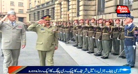 COAS Raheel Sharif On 1 Day Visit Of Czech Republic