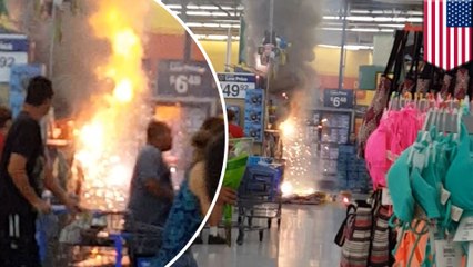 Walmart fireworks display catches fire in middle of store in Phoenix - TomoNews