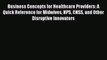 PDF Business Concepts for Healthcare Providers: A Quick Reference for Midwives NPS CNSS and