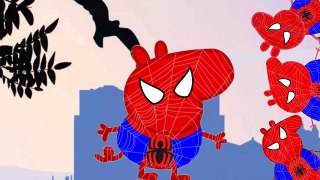 NEW Peppa Pig English Episodes! Peppa Pig Spiderman Ride Bike Learn Colors Finger Family Videos 2016