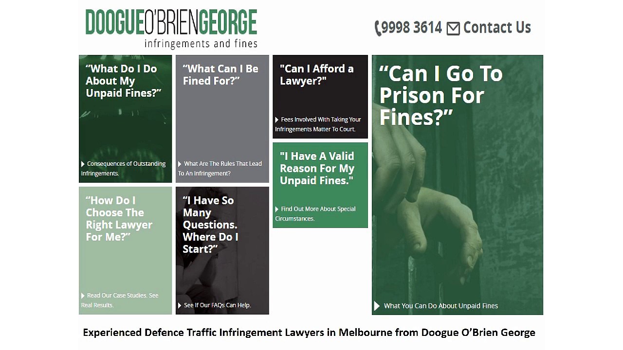 Experienced Defence Traffic Infringement Lawyers in Melbourne from Doogue O’Brien George