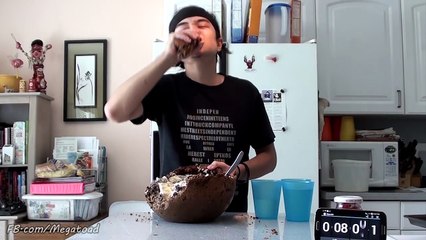 Massive Cookie Bowl w- Ice Cream (23,000+ Cals) - Matt Stonie