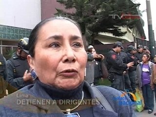 DETIENEN A DIRIGENTES - LIMA