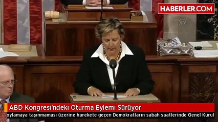 ABD Kongresi'ndeki Oturma Eylemi Sürüyor