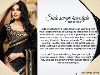 Hairstyles that you can carry with Sarees.