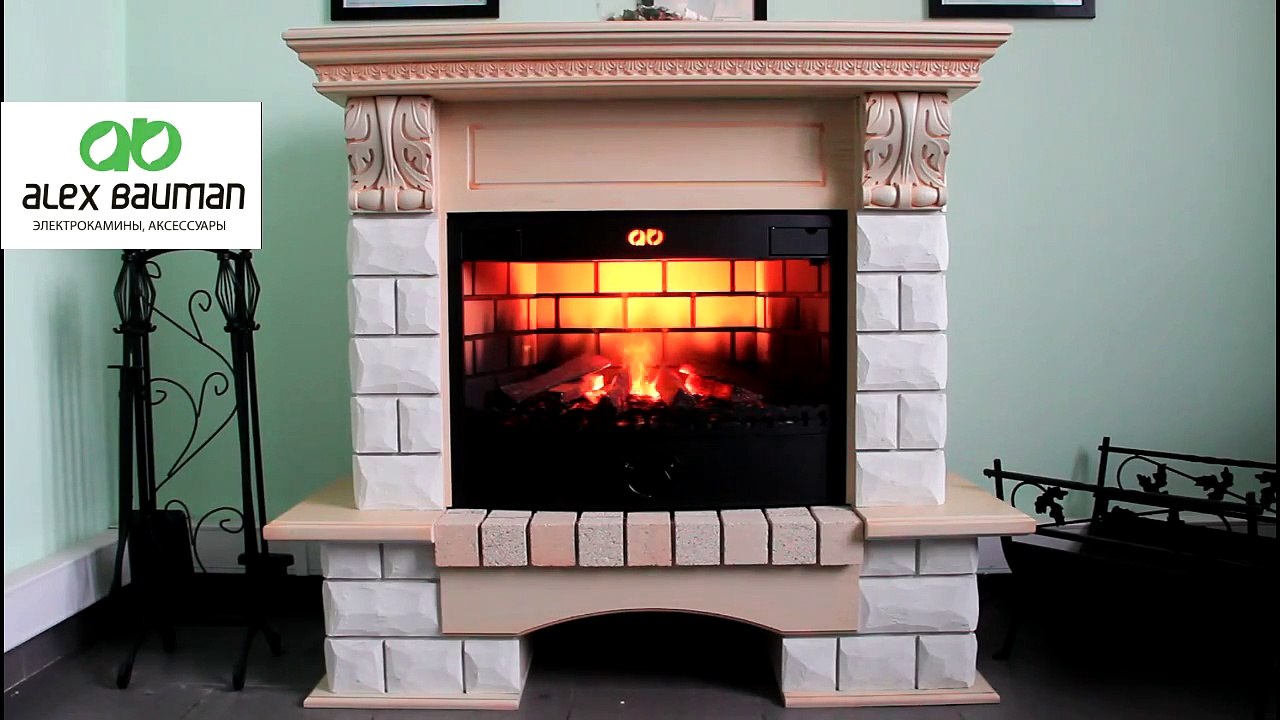 Электрокамин с эффектом живого огня  Очаг 3D Fog   25, Tango, камень, кантри электрокамин на пару, 3