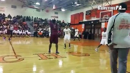 Addison Scott hits a 3 off a Malik Jackson feed. Penn Wood surges ahead 24-23. Mid second quarter.