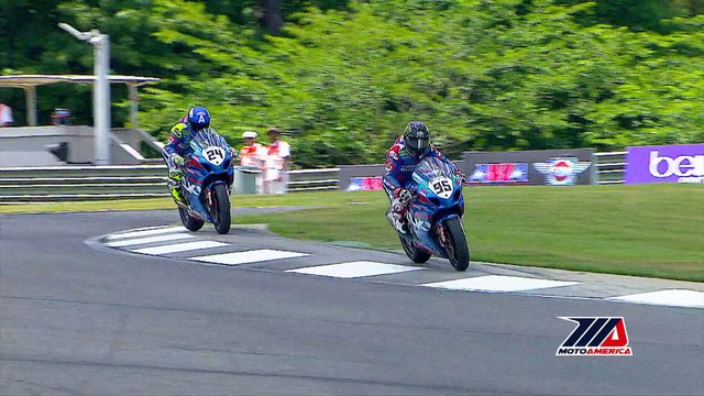 MotoAmerica Barber Motorsports Park Superbike Race 1 highlights