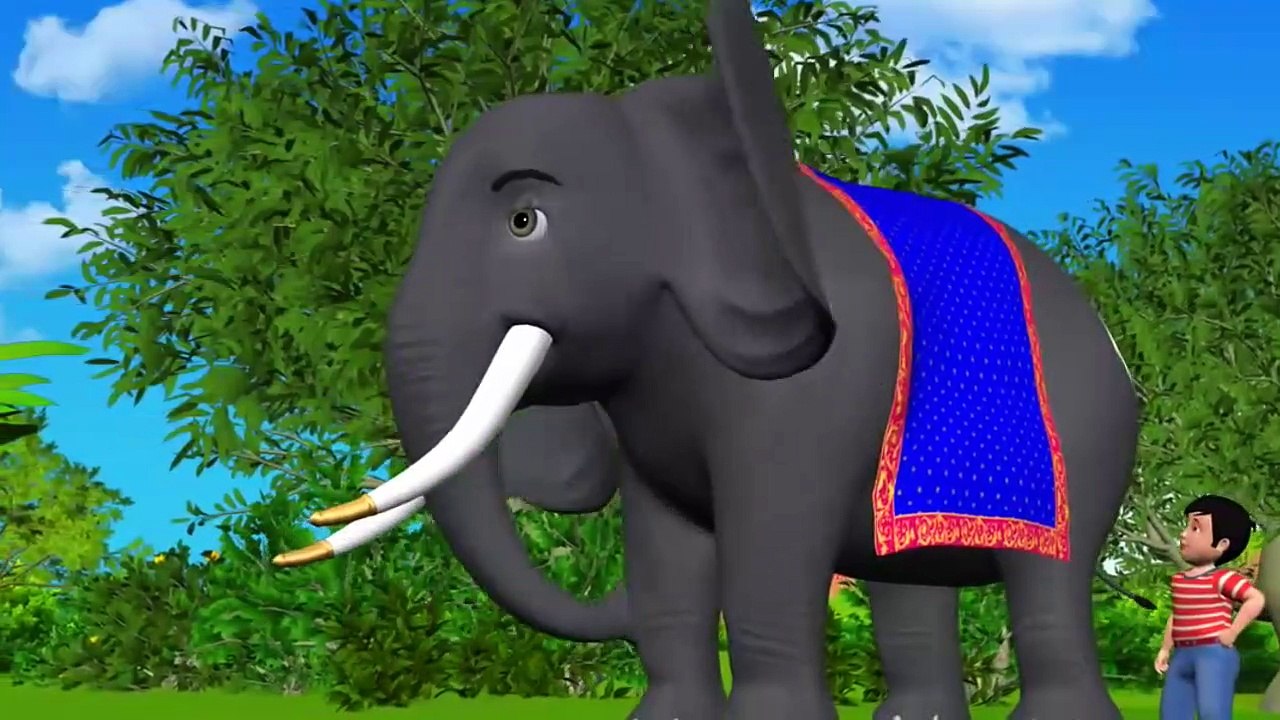 Elly the Elephant - 3D Animation English Nursery Rhymes for Children with Lyrics